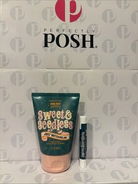 Perfectly Posh Sweet & Seedless Juicy Watermelon Hand Creme + Lip Balm Set
